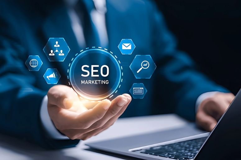 SEO expert at Digital Omnicon analyzing website data to improve search rankings